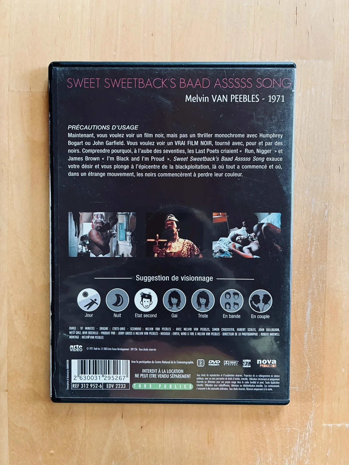 DVD da música Baad Asssss de Sweet Sweetback, de Melvin Van Peebles – photo 2